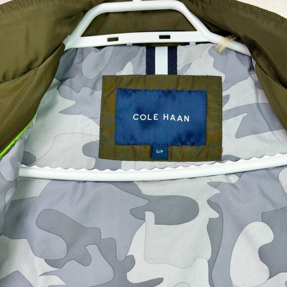 Cole Haan Lightweight Full Zip Parka Jacket Green Field Windbreaker Men's Size S - Picture 5 of 13